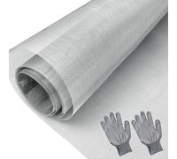 TINA Wire Mesh Fine Mesh 0.45 mm Mesh Size 304 Stainless Steel Mesh Wire Mesh 40 cm x 2 m Metal Mesh Filter Mesh Wire Mesh Vole Mesh for Garden Mice Insects (40 Mesh)