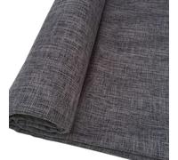 TinaKim Canvas Upholstery Fabric, Faux Linen Type Cloth Material,for Couch Chair Seat Repair (Dark Grey, 1 Yard (57x 36 inch))