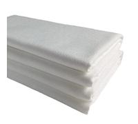 TinaKim Couch Upholstery Fabric, Linen Type Cloth Material for Car Seat Sofa Repair (White, 2 Yard (57x 72 inch))
