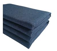 TinaKim Couch Upholstery Fabric Repair, Faux Linen Material, for Sofa Chair Seat (Navy Blue 17, 10 Yard)
