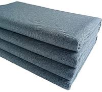 TinaKim Faux Linen Type Cloth Fabric for Sofa Chair Upholstery Material (Blue Gray, 3 Yard (57x 108 inch))