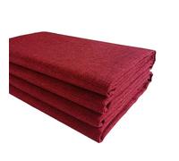 TinaKim Faux Linen Upholstery Fabric, for Sofa Couch Chair Cover Material DIY (Red 22, 1 Yard (57x 36 inch))