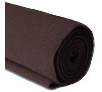 TinaKim Ribbed Fabric for Sewing, Jacket Hoodies Waistbands Collar Sleeve Cuffs Material (Chocolate 57, 43x8in)