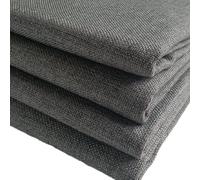 TinaKim Thick Coarse Linen Type Cloth Fabric for Sofa Chair Upholstery Material (Dark Grey, 1Metre (150x100cm))