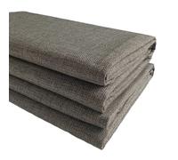 TinaKim Thick Linen Type Upholstery Fabric by The Yard, for Sofa Chair Slipcover Material (Coffee Green 8, 6 Yard)