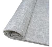 TinaKim Thick Upholstery Fabric for Chair, Faux Coarse Slub Linen Type Cloth Material, for Sofa Seat Repair (Light Grey, 10 Yard)