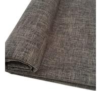 TinaKim Thick Upholstery Fabric for Sofa Chair Cover, Faux Linen Type Cloth Material (Grey, 6 Yard)