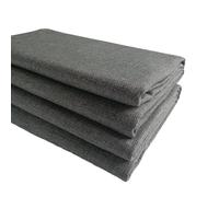TinaKim Thick Upholstery Fabric for Sofa Chair Cover, Faux Linen Type Cloth Material (Grey 9, 1 Yard (57x 36 inch))