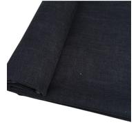 TinaKim Upholstery Fabric, Faux Coarse Slub Linen Cloth Material, for Seat Sofa Chair Cover Repair (Black, 2 Yard (57x 72 inch))