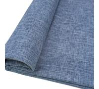 TinaKim Upholstery Fabric, Faux Linen Mateiral, for Sofa Couch Chair Cover Sewing Repair (Light Blue, 1 Yard (57x 36 inch))