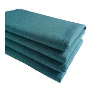 TinaKim Upholstery Fabric, Faux Linen Mateiral, for Tablecloth Sofa Couch Chair Cover Sewing Repair (Blue 11, 2 Yards (57x 72 inch))