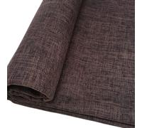 TinaKim Upholstery Fabric, Faux Slub Linen Mateiral, for Sofa Couch Chair Cover Sewing Repair (Brown, 2 Yard (57x 72 inch))