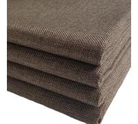 TinaKim Upholstery Fabric for Chair, Faux Linen Type Cloth Material, Sofa Couch Repair (Coffee 10, 2 Yard (57x 72 inch))