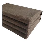 TinaKim Upholstery Fabric for Chair, Faux Slub Linen Type Cloth Material, Sofa Couch Repair (Coffee 10, 3 Yard (57x 108 inch))