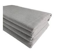 TinaKim Upholstery Fabric, for Sofa Chair, Slub Linen Type Cloth Material (Grey 4, 3 Yards (57x 108 inch))