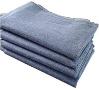 TinaKim Upholstery Fabric, Linen Type Cloth Material, for Sofa Chair Sewing (Dark Blue 21, 1 Yard (57x 36 inch))