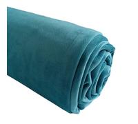 TinaKim Upholstery Velvet Fabric for Sofa Chair Couch Cover Material 100% Polyester (Blue, 3 Yards (58x108inch))