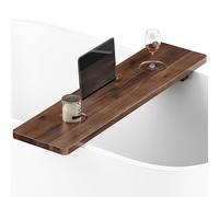 Tinamo Acacia Bathtub Caddy Tray Table | 35x9 Inch Large Bath Tub Wooden | Anti-Tipping, Sustainable Tub Tray for Bath tub | Bath-tub Accessories Holders for Bath-tub (Walnut, 35" x 9" x 2.5")