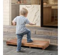 Tinamo Step Stool for Elderly, Half Wooden Riser Step Stool for Bedside, Bathroom, Kitchen and Outdoor High StepsST (Acacia, Extra Large), STT02