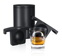 TINANA Clear Ice Ball Maker - 2.5" Sphere Ice Cube Tray for Whiskey, Cocktails & Bourbon - Large Crystal Maker - Gifts for Men