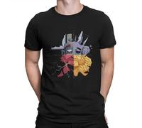 TinANTMA Vintage Game Lover T-Shirt for Men Round Neck 100% Cotton T Shirts Disco Elysium Revachol RPG Game Short Sleeve Tee Shirt Black L