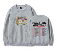 TINASI Cameron Whitcomb I've Got Options Tour Merch Sweatshirt Unisex Casual Crewneck Long Sleeve Pullover Clothes (XXL,Grey)