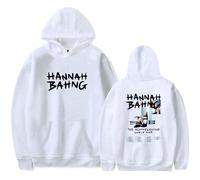 TINASI Hannah Bahng The Misunderstood Tour 2025 Hoodies Unisex Casual Long Sleeve Sweatshirt Clothes (L,White)