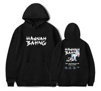 TINASI Hannah Bahng The Misunderstood Tour 2025 Hoodies Unisex Casual Long Sleeve Sweatshirt Clothes (S,Black)