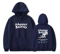 TINASI Hannah Bahng The Misunderstood Tour 2025 Hoodies Unisex Casual Long Sleeve Sweatshirt Clothes (M,Navy)