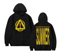 TINASI Yeat Dangerous Summer Merch Hoodies Unisex Casual Long Sleeve Sweatshirt Clothes (M,Black)