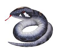TINAYAUE 170cm/67'' Cuddly Fake Snake Soft Stuffed Long Plush Toy Realistic Scary Snake Animal Doll Sofa/Bed Companion Creepy Halloween Prank Props Trick on Friends Scare Kids Children Birthday Gift