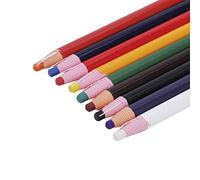 TINAYAUE 9pcs Assorted Color Peel-off China Marker Pencils Wax Grease Pencils Crayons China Marking Pencils Sticks Drawing Art Pencils for Wood Garment Metal Fabric Paper