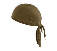 TINAYAUE Dew Rags Sweat Wicking Beanie Hat Cooling Liner Cap Outdoor Cycling Bandana Chemo Hat Adjustable Bicycle Head Wraps for Men Women Brown