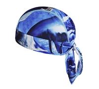 TINAYAUE Dew Rags Sweat Wicking Beanie Hat Doo Rags for Men Cooling Liner Skull Cap Pirate Hat Quick Dry Cycling Bandana Chemo Hat Adjustable Bicycle Head Wraps