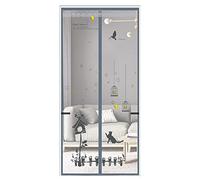 TINAYAUE Magnetic Fly Screen Door Nets Heavy Duty Windproof Anti Mosquito Fine Mesh Curtain with Strong Magic Tape Lace Decorative Punch-free Encrypted Silent Magnet Self-Priming Door Curtain