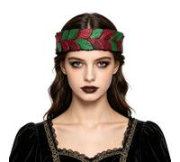 TINAYAUE Medieval Hair Band with Olive Leaves Roman Laurel Wreath Headband Adjustable Goddess Headband Retro Renaissance Hair Accessories for Role Play, Theme Party