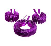 TINAYAUE Vintage Ruffle Collar Cuffs Set Clown Costume Accessories Renaissance Victorian Ruffled Collar Neck Ruff Halloween Party Circus Cosplay Props (Purple)
