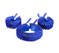 TINAYAUE Vintage Ruffle Collar Cuffs Set Clown Costume Accessories Renaissance Victorian Ruffled Collar Neck Ruff Halloween Party Circus Cosplay Props (Blue)
