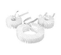 TINAYAUE Vintage Ruffle Collar Cuffs Set Clown Costume Accessories Renaissance Victorian Ruffled Collar Neck Ruff Halloween Party Circus Cosplay Props (White)