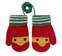 TINAYAUE Winter Baby Toddler Warm Knitted Mittens for 1-3 Years Old Kids Gloves On String little Bird Design Cashmere Full Finger Gloves Thicken Plush Lined Mittens for Baby Boys Girls