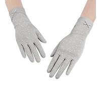 TINAYAUE Women’s Sun UV Protection Gloves UPF 50+ Anti-slip Touch Screen Cycling Golf Gloves Elastic Breathable Full Fingers Driving Gloves Sunblock Gloves for Outdoor Activities (Mid-length style 2)