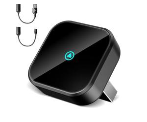 TINAZEOK T3 Mini Wireless CarPlay Adapter for iPhone, Convert Wired to Wireless Car Play, Plug & Play with Type-C/USB, Compatible with Cars from 2016, Suitable for iPhone iOS 10+