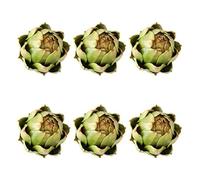 Tinbabia 6Pack Artificial Artichoke Vegetables and Fruits for Home Wedding Table Decoration (Green) Easy to Use