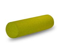 Tinbolunce Neck Roll Pillowcases with Zipper - Full Moon Bolster/Round Cylinder Pillow Case Cover for Bedroom, Living Room, Sofa - Solid Color Cervical Throw Pillow Covers (Mustard Green, 6x24)