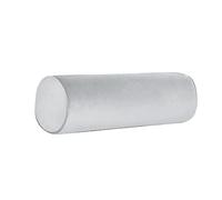Tinbolunce Neck Roll Pillowcases with Zipper - Full Moon Bolster/Round Cylinder Pillow Case Covers for Bedroom, Living Room, Sofa - Solid Color Neck Cervical Pillowcase Cover 18 x 6 (Light Gray)