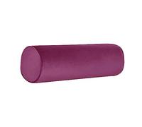 Tinbolunce Neck Roll Pillowcases with Zipper - Full Moon Bolster/Round Cylinder Pillow Case Covers for Bedroom, Living Room, Sofa - Solid Color Neck Cervical Pillowcase Cover 18" x 6" (Burgundy Wine)