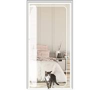 TINBOSE Cat Gate Balcony Door 80x210cm Thickened Cat Safety Gate For Living Room, Bedroom, Kitchen, Patio, Dog Cat Screen Door With Zipper(90x190cm)