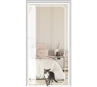 TINBOSE Cat Mosquito Net Balcony Door 80cm X 200cm Thickened Cat Mosquito Net Mosquito Net For Living Room Bedroom Kitchen Patio Dog Cat Scratch Resistant Mesh Door With Zipper(100x200cm)