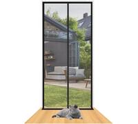 TINBOSE Cat Screen Door, Thickened Pet Safety Gate Cat Resistant Mesh Screen Improved Screen Door Living Room Bedroom Kitchen Patio Dog Cat(90x200cm)