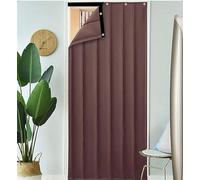 TINBOSE Insulated Door Cover For Winter, Keep Warm Thermal Insulated Door Curtain, Soundproof Blanket For Door, Windproof Waterproof Oxford Cloth, With Magic Tape, Easy To Install(120x220cm)